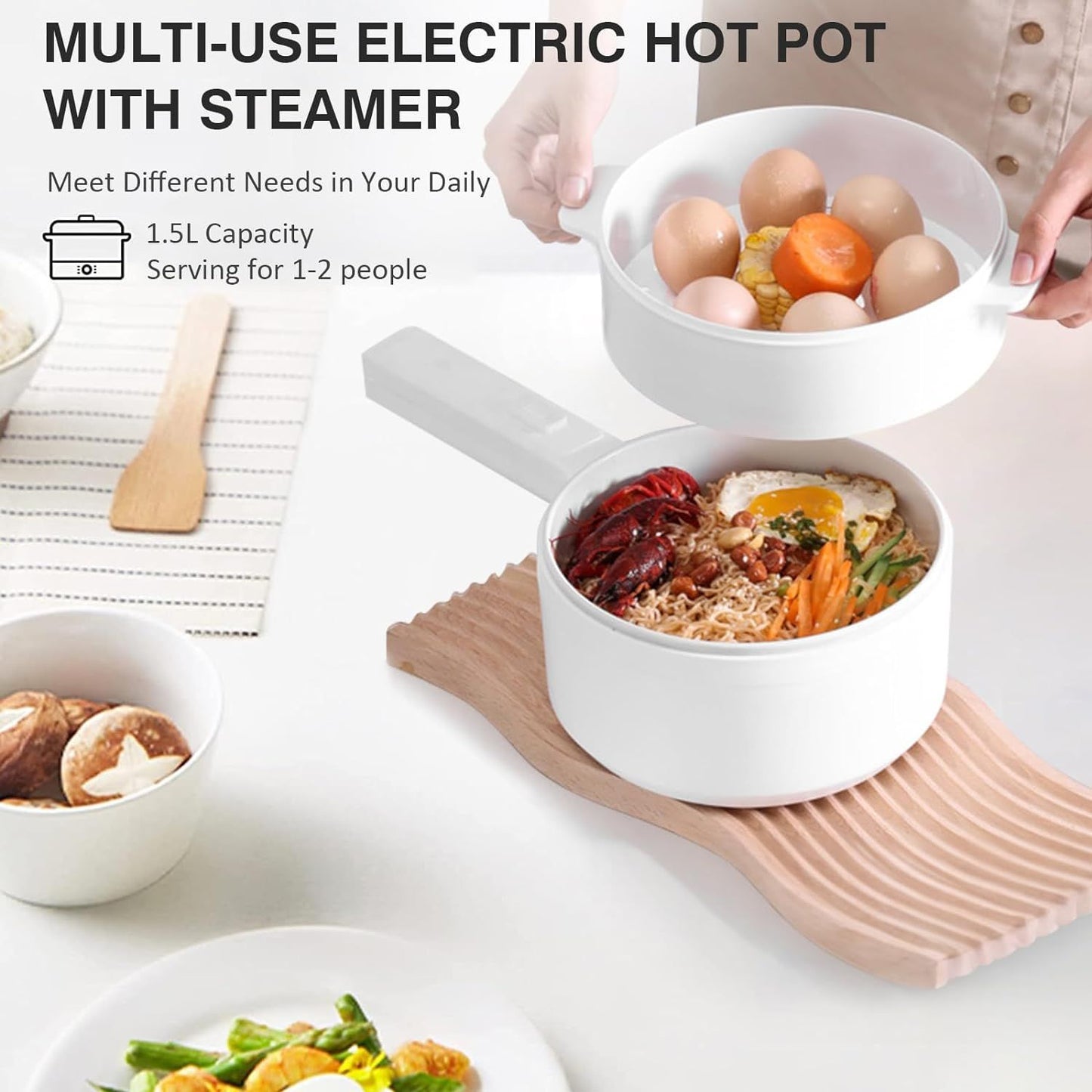 Electric Hot Pot – Fast Heating Portable Mini Cooker